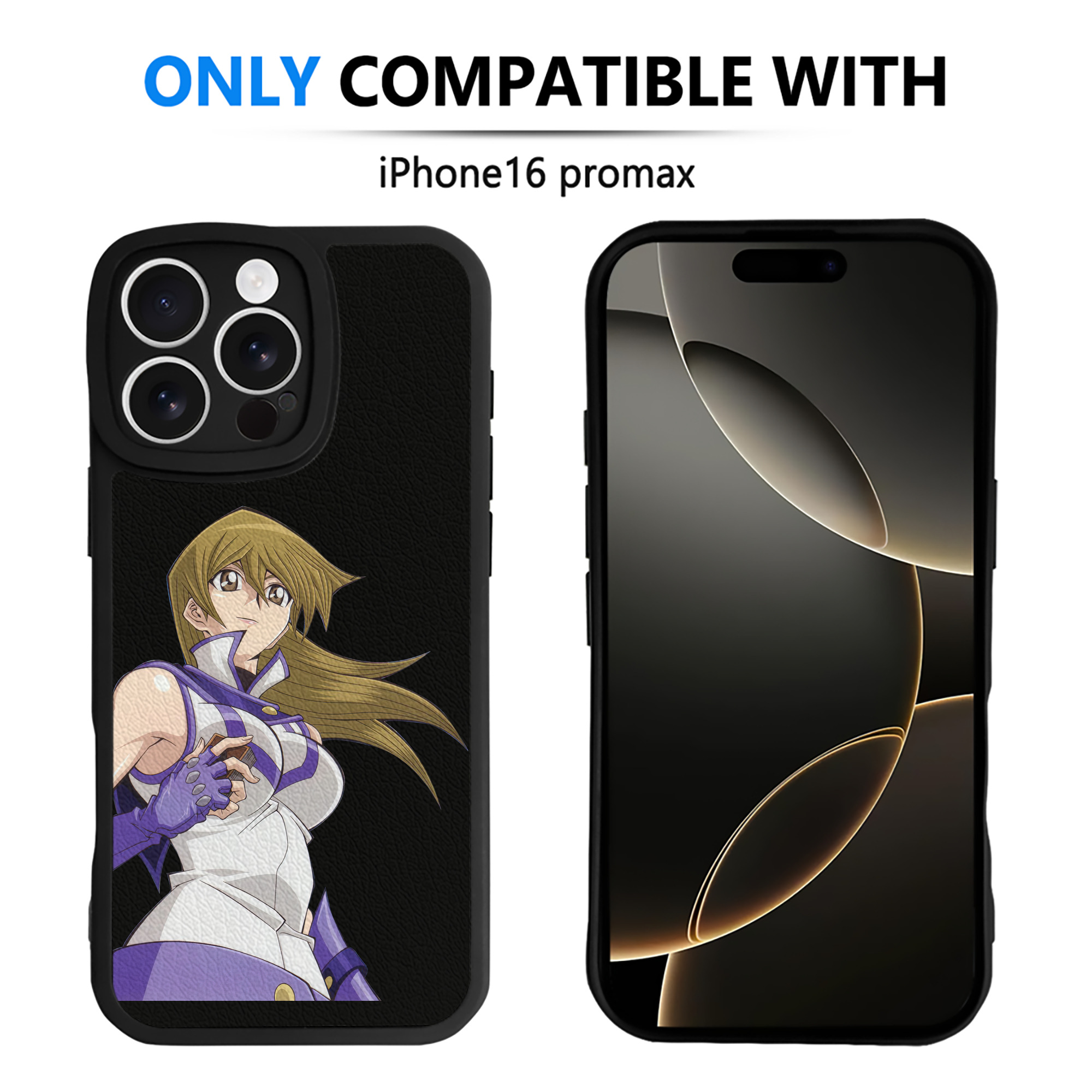 （画像用） 遊☆戯☆王 Yu-Gi-Oh! 【iPhone 16シリーズ対応】シリコンスマホケース（レザー調） 材質：シリコン